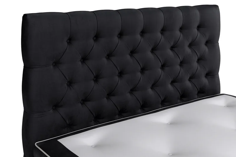 Celine Kontinentalsäng 120x200cm - Svart/Sammet - Möbler - Säng - Kontinentalsäng