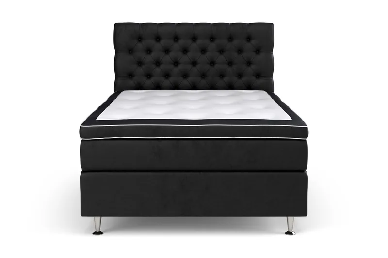 Celine Kontinentalsäng 140x200cm - Svart/Sammet - Möbler - Säng - Kontinentalsäng