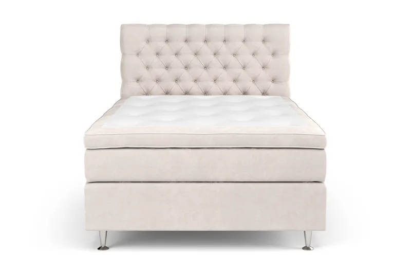 Celine Sängpaket 120x200 cm - Beige/Sammet - Möbler - Säng - Kontinentalsäng