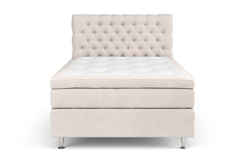 Celine Sängpaket 140x200cm - Beige/Sammet - Möbler - Säng - Kontinentalsäng