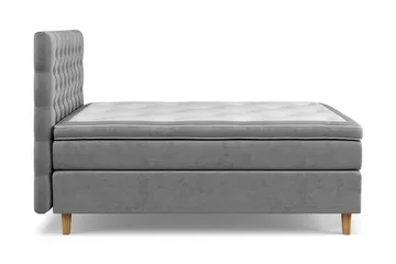 Celine Sängpaket 140x200cm - Grå/Sammet - Möbler - Säng - Kontinentalsäng