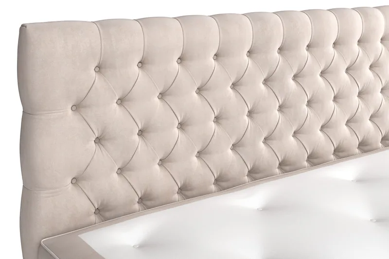 Celine Sängpaket 180x200 cm - Beige / Sammet - Möbler - Säng - Kontinentalsäng