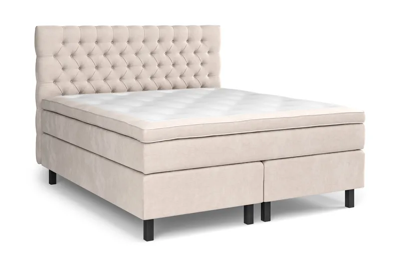 Celine Sängpaket 180x200 cm - Beige/Sammet - Möbler - Säng - Kontinentalsäng