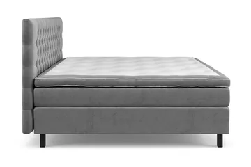 Celine Sängpaket 210x210cm - Grå/Sammet - Möbler - Säng - Kontinentalsäng
