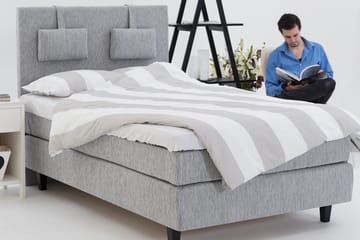 Charleston 140 Kontinentalsäng - Ljusgrå - Möbler - Säng - Kontinentalsäng