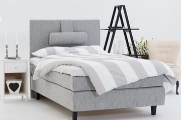 Charleston Kontinentalsäng 120x200 Fast Polyeterskum - Ljusgrå - Möbler - Säng - Enkelsäng