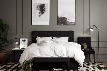 Charleston Kontinentalsäng 120x200 Fast Polyeterskum - Svart - Möbler - Säng - Enkelsäng