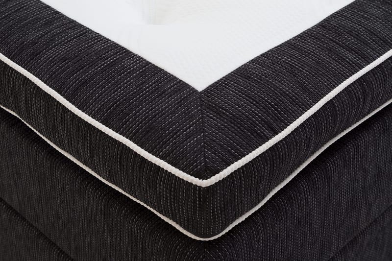 Charleston Kontinentalsäng 120x200 Fast Polyeterskum - Svart - Möbler - Säng - Enkelsäng