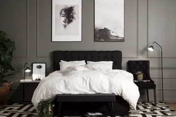 15 cm Björk,Sängben Björk 15 cm - Svart