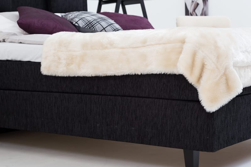 Charleston Kontinentalsäng 120x200 Fast Polyeterskum - Svart - Möbler - Säng - Enkelsäng