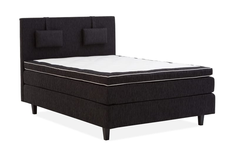 Charleston Kontinentalsäng 120x200 Fast Polyeterskum - Svart - Möbler - Säng - Enkelsäng