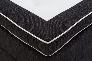 Charleston Kontinentalsäng 140x200 Fast Polyeterskum - Svart - Möbler - Säng - Kontinentalsäng