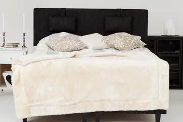 Charleston Kontinentalsäng 160x200 Fast Polyeterskum - Svart - Möbler - Säng - Kontinentalsäng