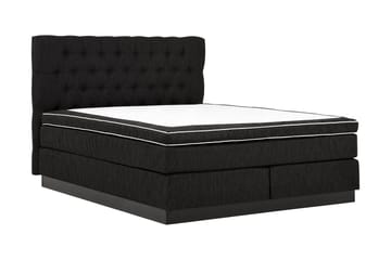 Charleston Kontinentalsäng 160x200 Fast Polyeterskum - Svart - Möbler - Säng - Kontinentalsäng