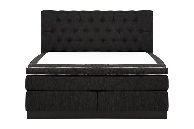 Charleston Kontinentalsäng 160x200 Fast Polyeterskum - Svart - Möbler - Säng - Kontinentalsäng