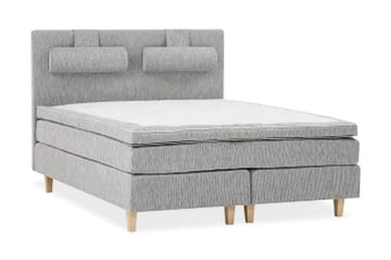 Charleston Kontinentalsäng 160x200 Fast/Latex - Ljusgrå - Möbler - Säng - Kontinentalsäng