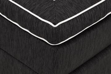 Charleston Kontinentalsäng 180x200 Fast Polyeterskum - Svart - Möbler - Säng - Kontinentalsäng