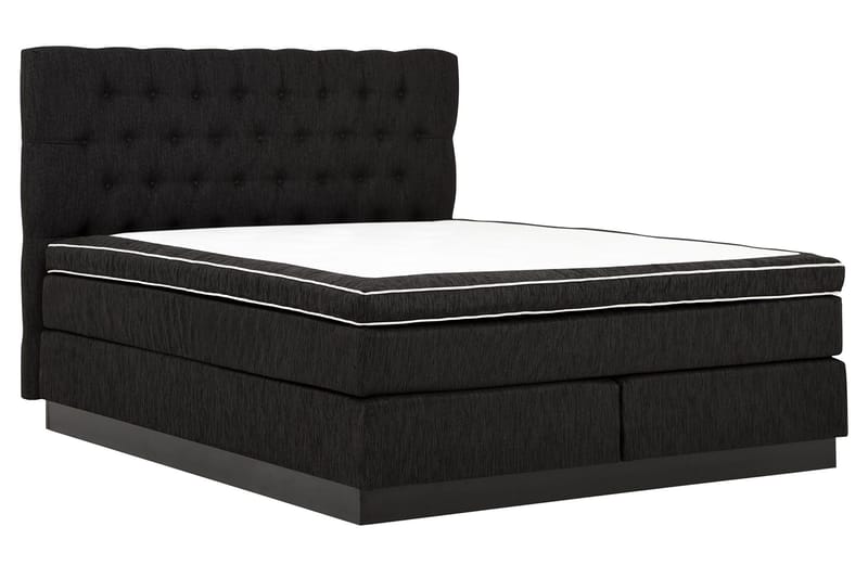Charleston Kontinentalsäng 180x200 Fast Polyeterskum - Svart - Möbler - Säng - Kontinentalsäng