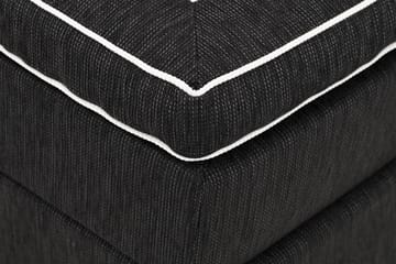 Charleston Kontinentalsäng 180x200 Fast Polyeterskum - Svart - Möbler - Säng - Kontinentalsäng