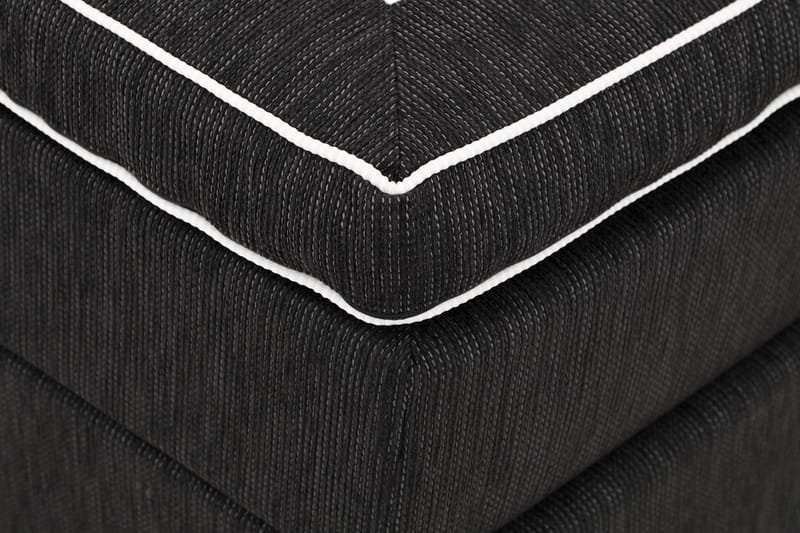 Charleston Kontinentalsäng 180x200 Fast Polyeterskum - Svart - Möbler - Säng - Kontinentalsäng