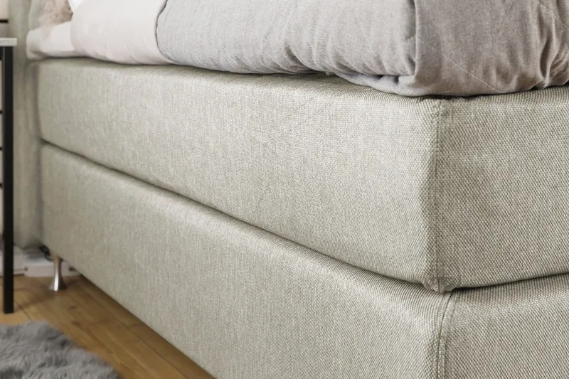 Cloud Komplett Sängpaket 140x200 - Med Sidor Beige/Vit - Möbler - Säng - Kontinentalsäng