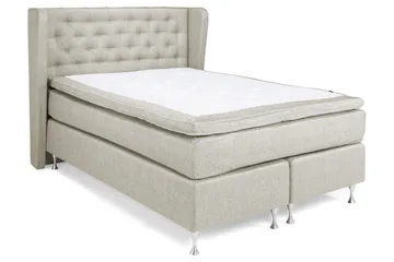 Cloud Komplett Sängpaket 140x200 - Med Sidor Beige/Vit - Möbler - Säng - Kontinentalsäng