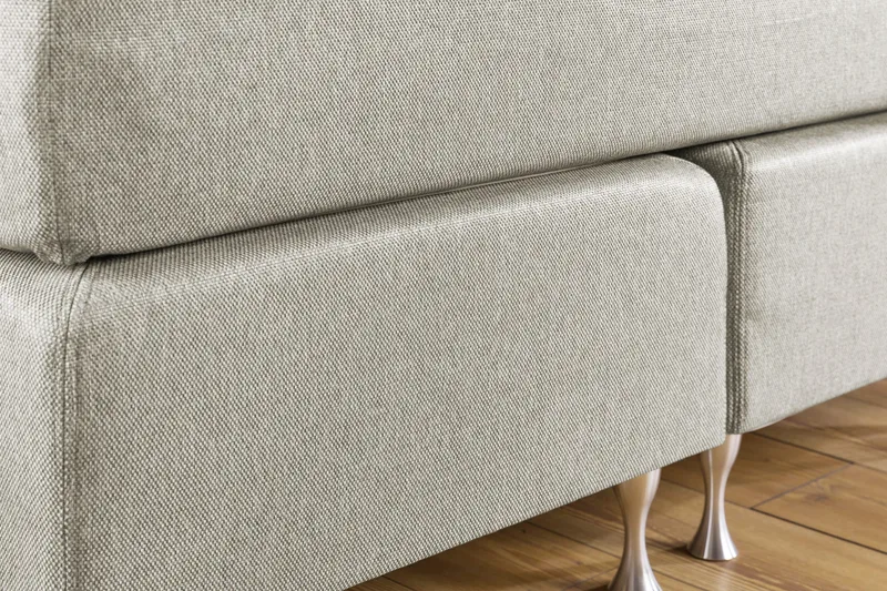 Cloud Komplett Sängpaket 140x200 - Med Sidor Beige/Vit - Möbler - Säng - Kontinentalsäng