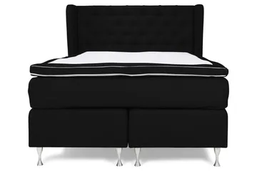 Cloud Komplett Sängpaket 140x200 - Med Sidor Svart/Vit - Möbler - Säng - Kontinentalsäng