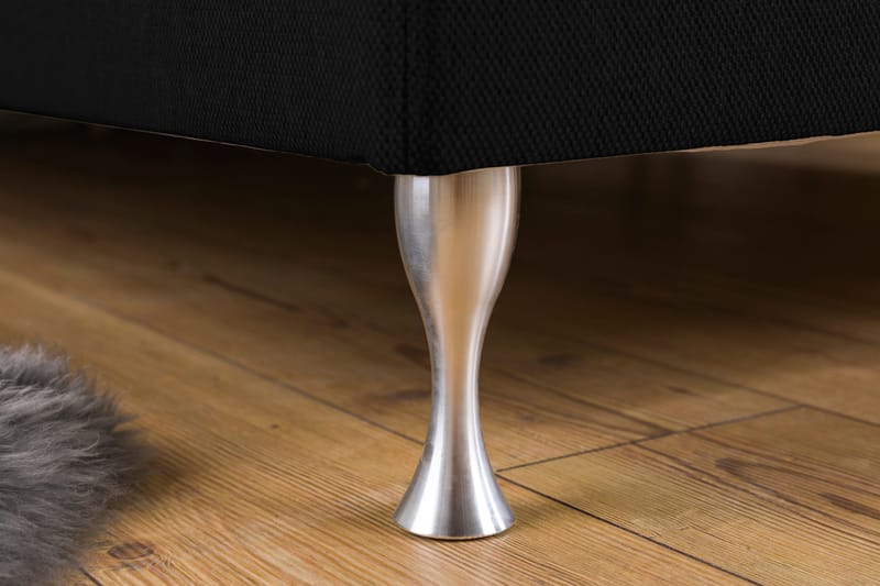 Cloud Komplett Sängpaket 140x200 - Med Sidor Svart/Vit - Möbler - Säng - Kontinentalsäng