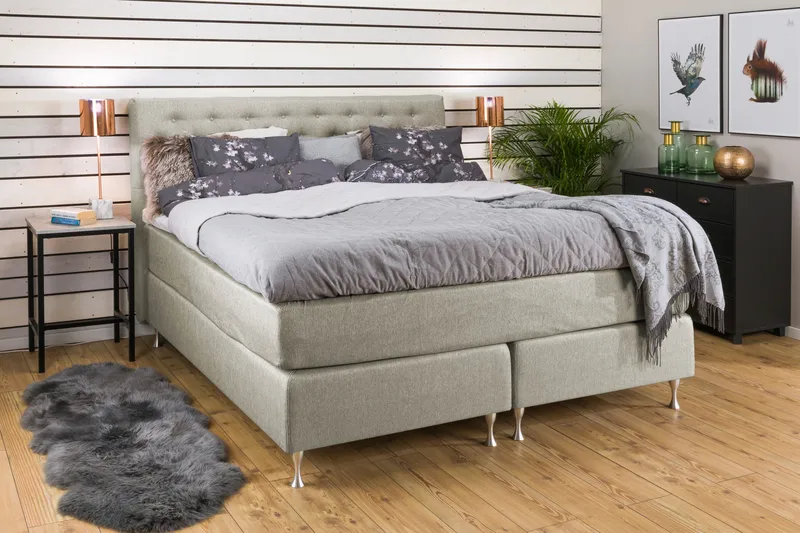 Cloud Komplett Sängpaket 160x200 - Beige - Möbler - Säng - Kontinentalsäng