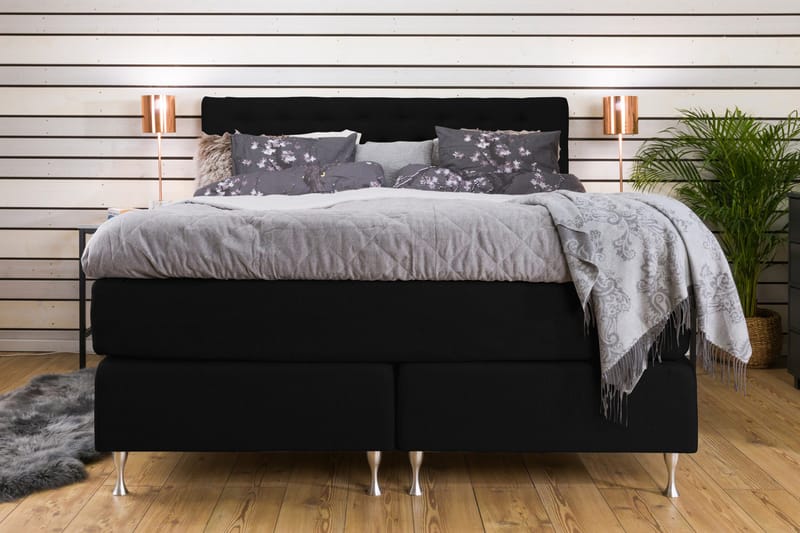 Cloud Kontinentalsäng 180x200 - Svart - Möbler - Säng - Kontinentalsäng