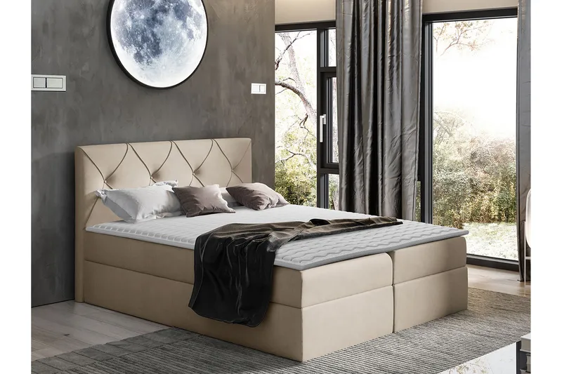 Crystalina Kontinentalsäng 160x200 cm - Möbler - Säng - Kontinentalsäng