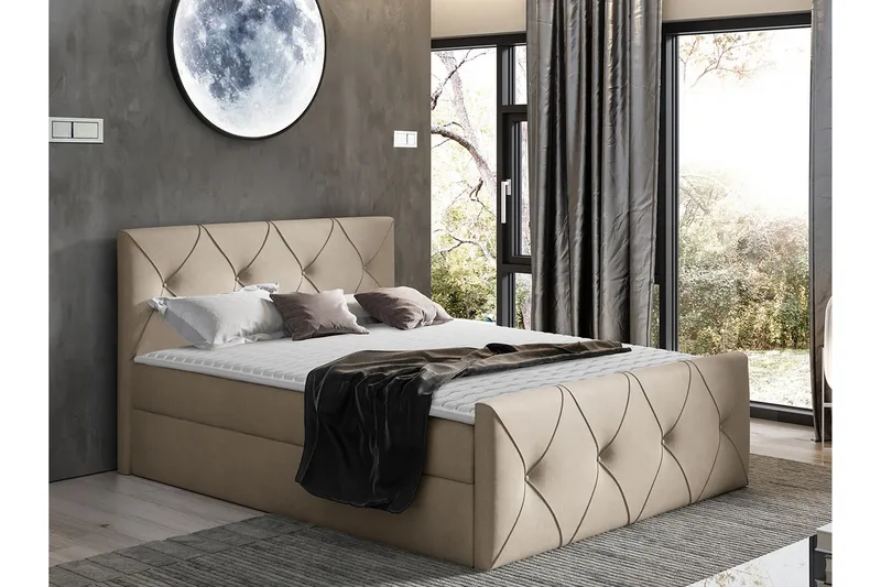 Crystalina Lux Kontinentalsäng 160x200 cm - Möbler - Säng - Kontinentalsäng