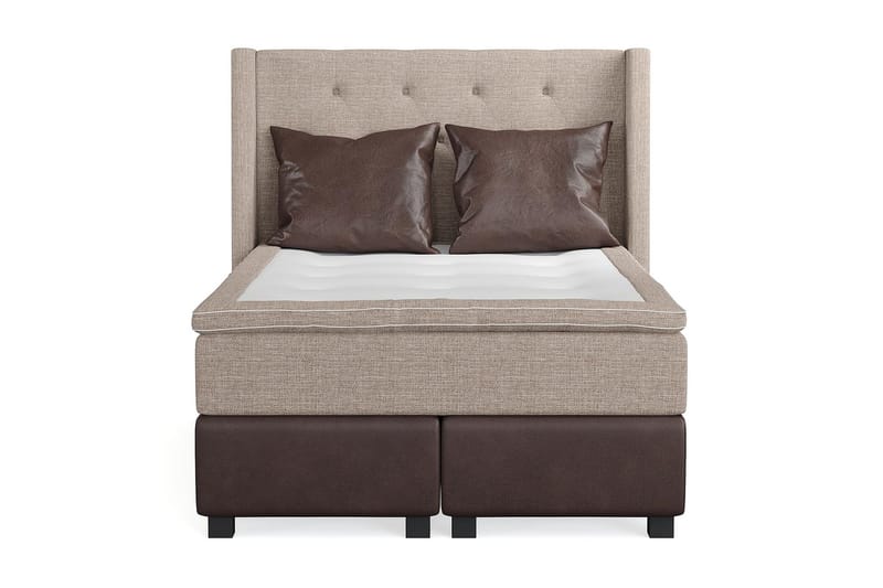 Cuba Kontinentalsäng 140x200, (+Fler val) Beige/Brun