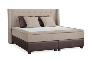 Cuba Kontinentalsäng 210x210 - (+Fler val) Beige/Brun - Möbler - Säng - Kontinentalsäng