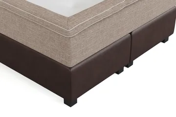 Cuba Sängpaket 140x200 med Två Beiga Kuddar - (+Fler val) Beige/Brun - Möbler - Säng - Kontinentalsäng