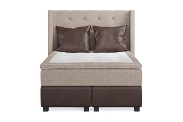 Två bruna kuddar ingår - Beige/Brun