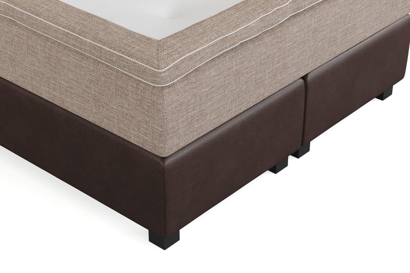 Cuba Sängpaket 140x200 med Två Bruna Kuddar - (+Fler val) Beige/Brun - Möbler - Säng - Kontinentalsäng