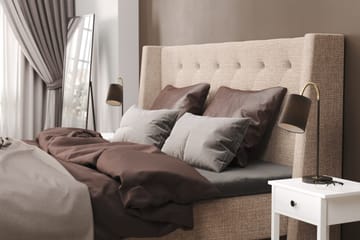 Cuba Sängpaket 140x200 med Två Bruna Kuddar - (+Fler val) Beige/Brun - Möbler - Säng - Kontinentalsäng