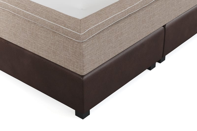 Cuba Sängpaket 160x200 med Två Beiga Kuddar - (+Fler val) Beige/Brun - Möbler - Säng - Kontinentalsäng