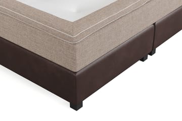 Cuba Sängpaket 210x210 med Tre Beiga Kuddar - (+Fler val) Beige/Brun - Möbler - Säng - Kontinentalsäng