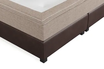 Cuba Sängpaket 210x210 med Tre Bruna Kuddar - (+Fler val) Beige/Brun - Möbler - Säng - Kontinentalsäng