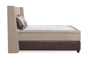 Cuba Sängpaket 210x210 med Två Bruna Kuddar - (+Fler val) Beige/Brun - Möbler - Säng - Kontinentalsäng