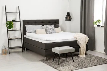 Diplomat Kontinentalsäng 180x200 - Mörkgrå - Möbler - Säng - Kontinentalsäng