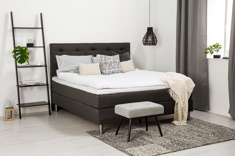 Diplomat Kontinentalsäng 180x200 - Mörkgrå - Möbler - Säng - Kontinentalsäng