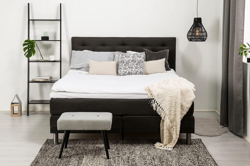 Diplomat Kontinentalsäng 180x200 - Mörkgrå - Möbler - Säng - Kontinentalsäng