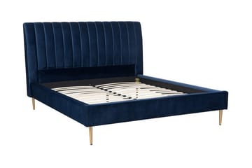 Dubbelsäng Sotomerilla 160x200 - Blå - Möbler - Säng - Kontinentalsäng