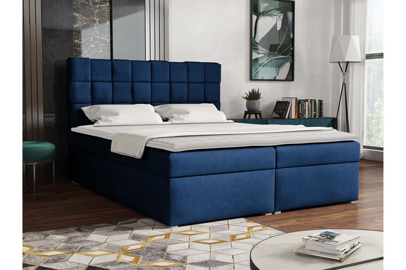 Eirado Kontinentalsäng 180x200 cm - Blå - Möbler - Säng - Kontinentalsäng