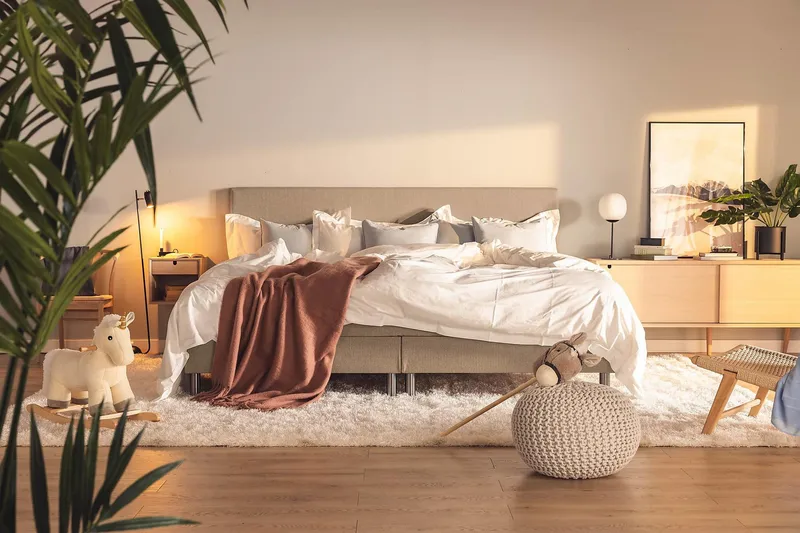 Ella Familjesäng Sängpaket 240x200  cm - (+Fler val) Mullvad - Möbler - Säng - Kontinentalsäng