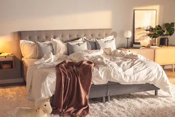 Ella Familjesäng Sängpaket 240x210  cm - (+Fler val) Ljusgrå - Möbler - Säng - Kontinentalsäng